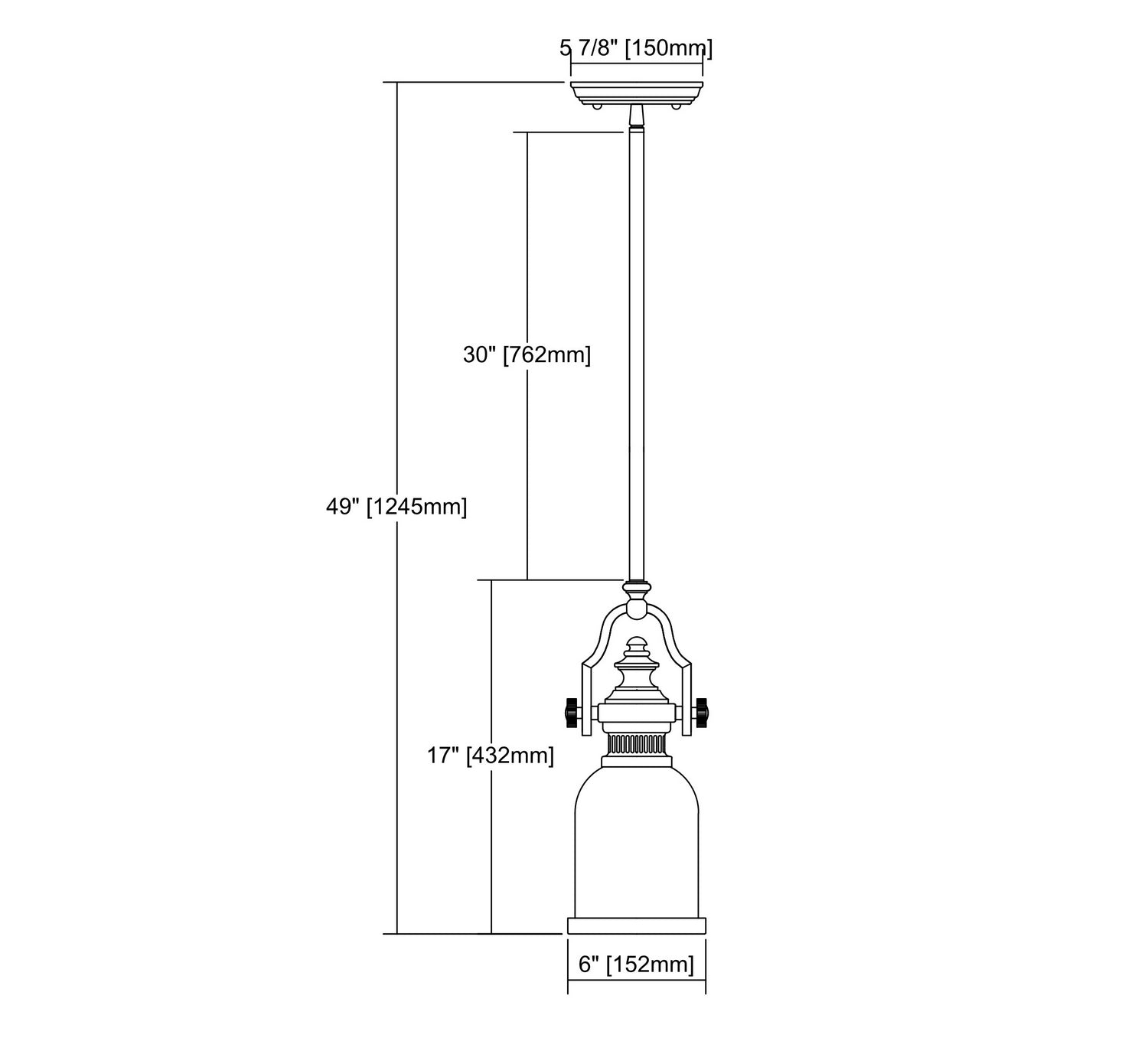 ELK Home - 66534-1 - One Light Mini Pendant - Chadwick - Weathered Zinc