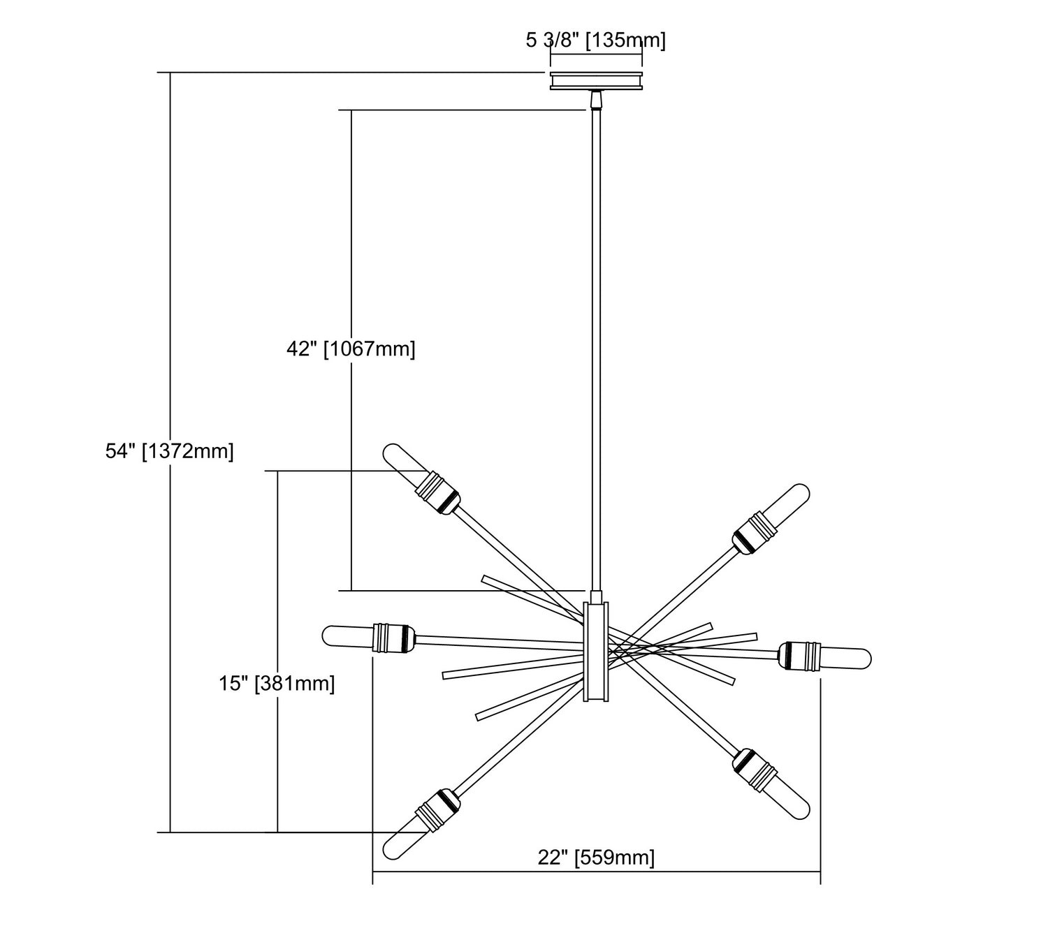 ELK Home - 66913/6 - Six Light Chandelier - Xenia - Oil Rubbed Bronze