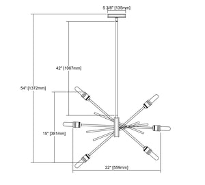 ELK Home - 66913/6 - Six Light Chandelier - Xenia - Oil Rubbed Bronze