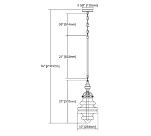 ELK Home - 67117/1 - One Light Mini Pendant - Gramercy - Polished Nickel