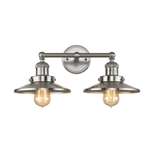 ELK Home - 67171/2 - Two Light Vanity - English Pub - Satin Nickel