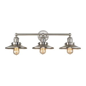 ELK Home - 67172/3 - Three Light Vanity - English Pub - Satin Nickel