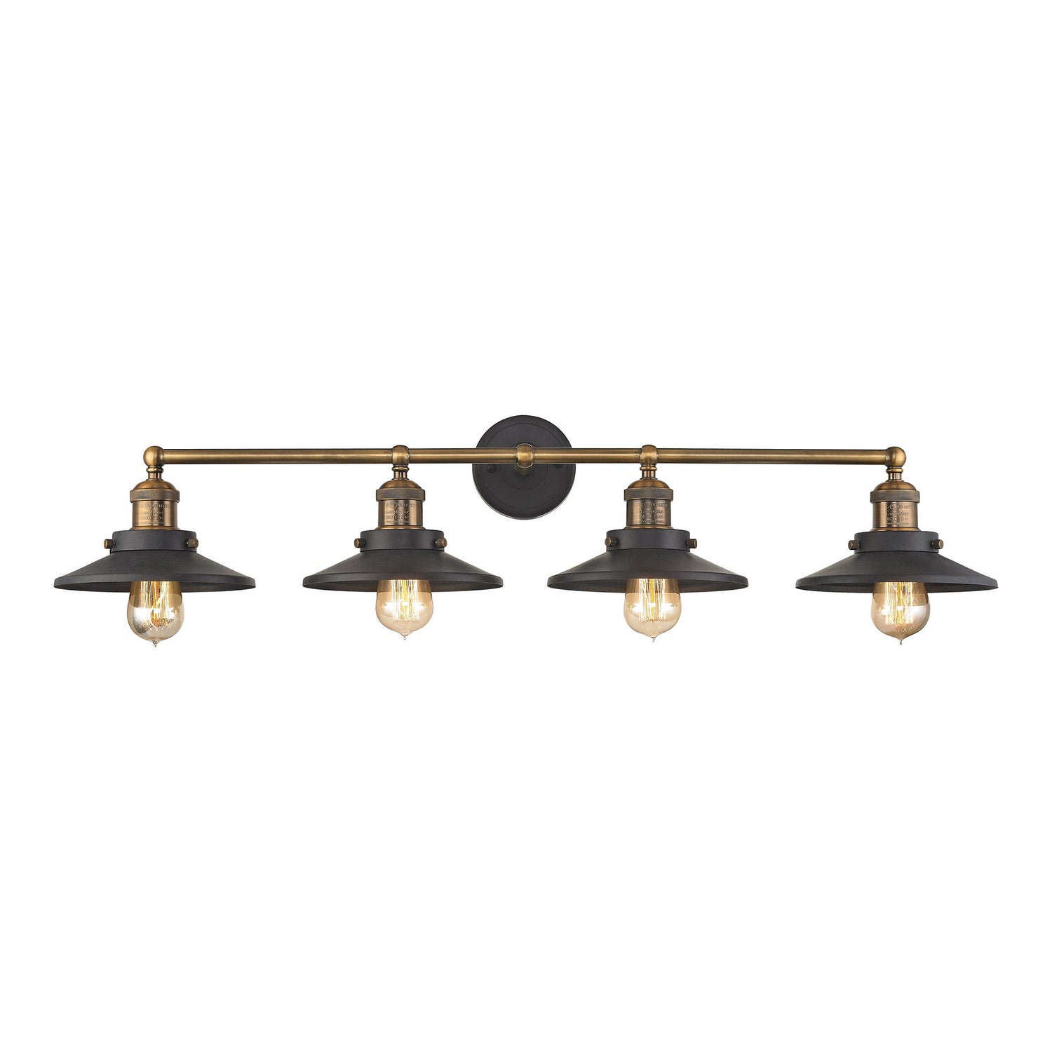 ELK Home - 67183/4 - Four Light Vanity - English Pub - Antique Brass