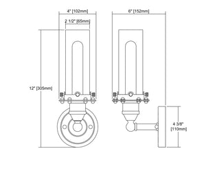 ELK Home - 67330/1 - One Light Wall Sconce - Fulton - Satin Nickel