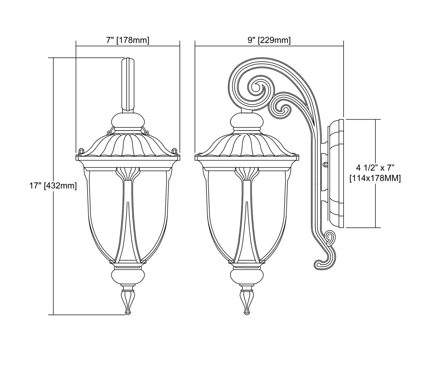 ELK Home - 87100/1 - One Light Outdoor Wall Sconce - Derry Hill - Matte Black