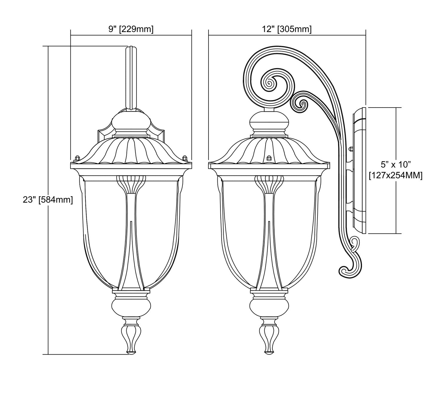 ELK Home - 87101/1 - One Light Outdoor Wall Sconce - Derry Hill - Matte Black