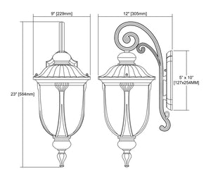 ELK Home - 87101/1 - One Light Outdoor Wall Sconce - Derry Hill - Matte Black