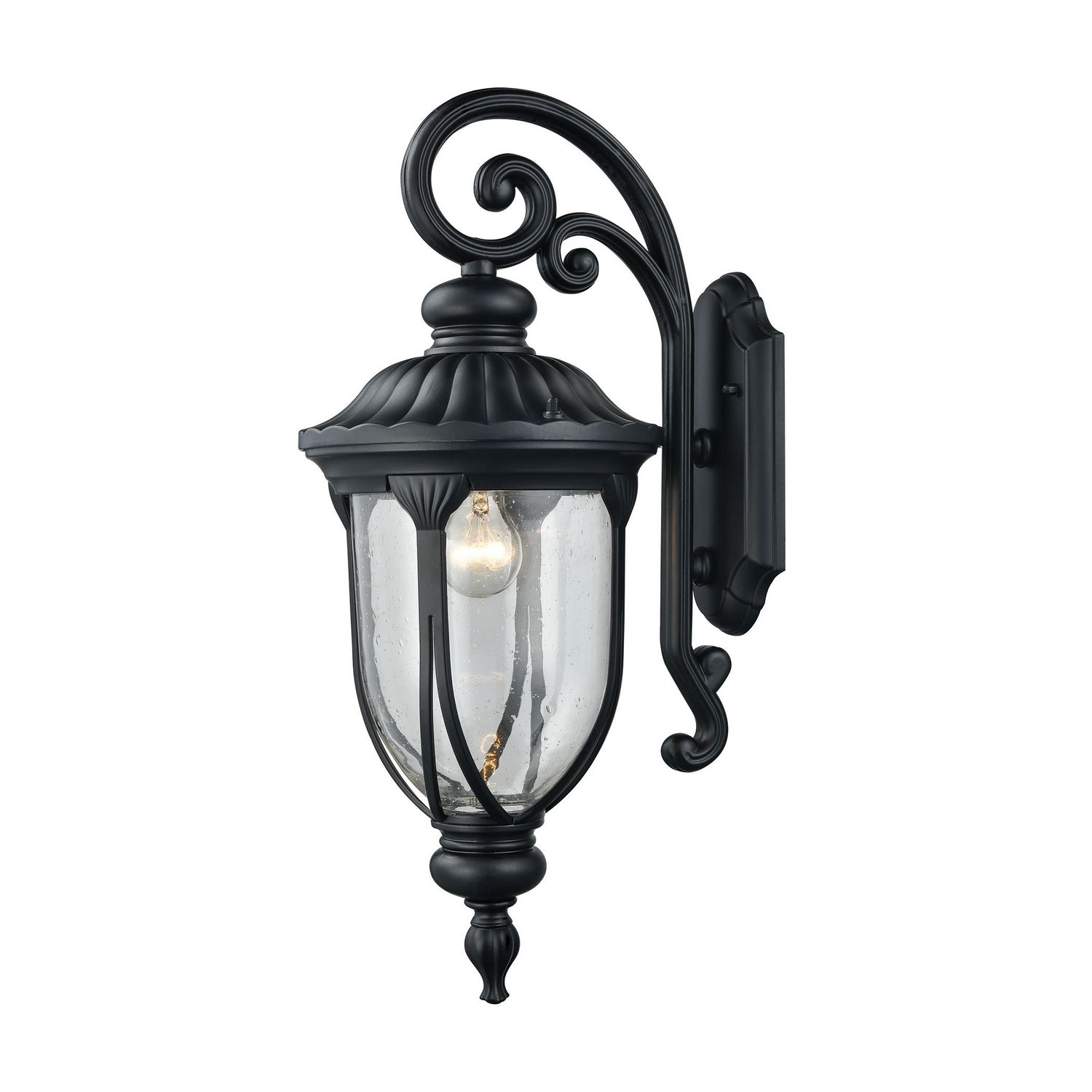 ELK Home - 87101/1 - One Light Outdoor Wall Sconce - Derry Hill - Matte Black