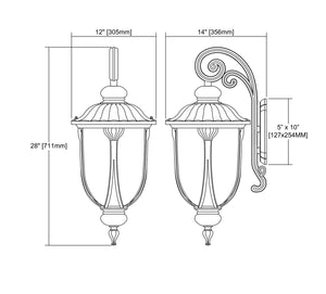 ELK Home - 87102/1 - One Light Outdoor Wall Sconce - Derry Hill - Matte Black