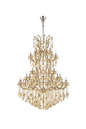 Elegant Lighting - 2800G54GT-GT/RC - 61 Light Chandelier - Maria Theresa - Golden Teak