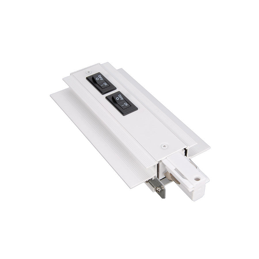 W.A.C. Lighting - WEDR-RTL-10A-WT - Live End Connector - W Track - White