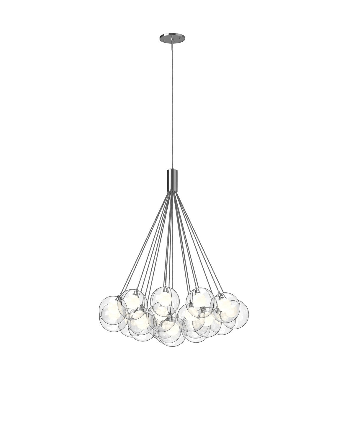 Kuzco Lighting - CH3128 - LED Chandelier - Bolla - Chrome