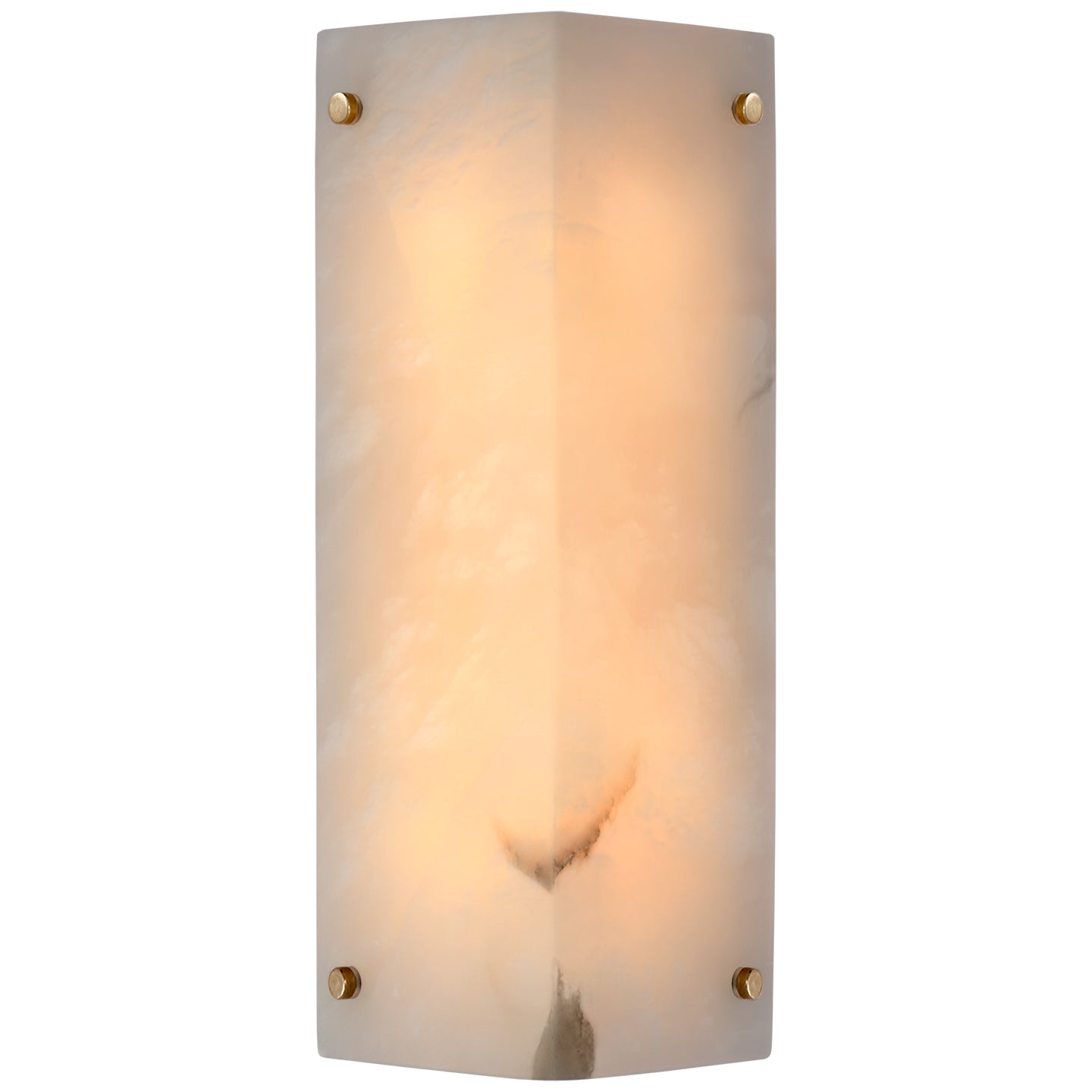 Visual Comfort Signature - ARN 2043ALB - LED Wall Sconce - Clayton - Alabster and Hand-Rubbed Antique Brass