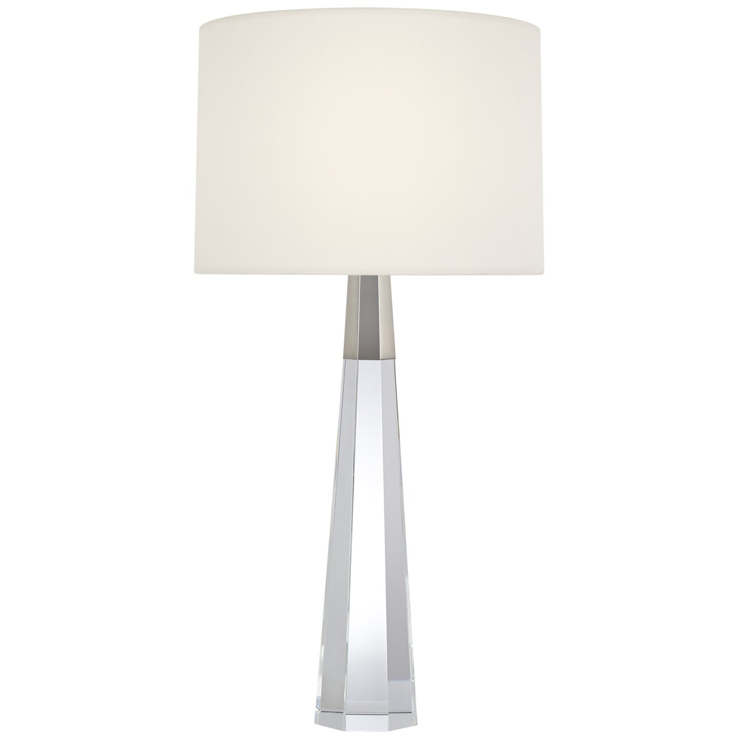 Visual Comfort Signature - ARN 3026CG/PN-L - Two Light Table Lamp - Olsen - Crystal with Polished Nickel