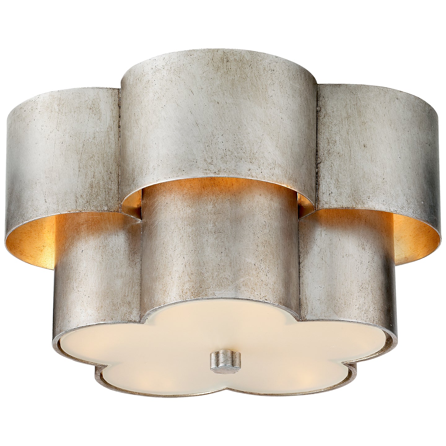 Visual Comfort Signature - ARN 4306BSL-FG - Three Light Flush Mount - Arabelle - Burnished Silver Leaf