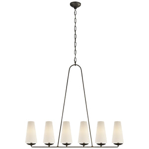 Visual Comfort Signature - ARN 5201AI-L - Six Light Chandelier - Fontaine - Aged Iron