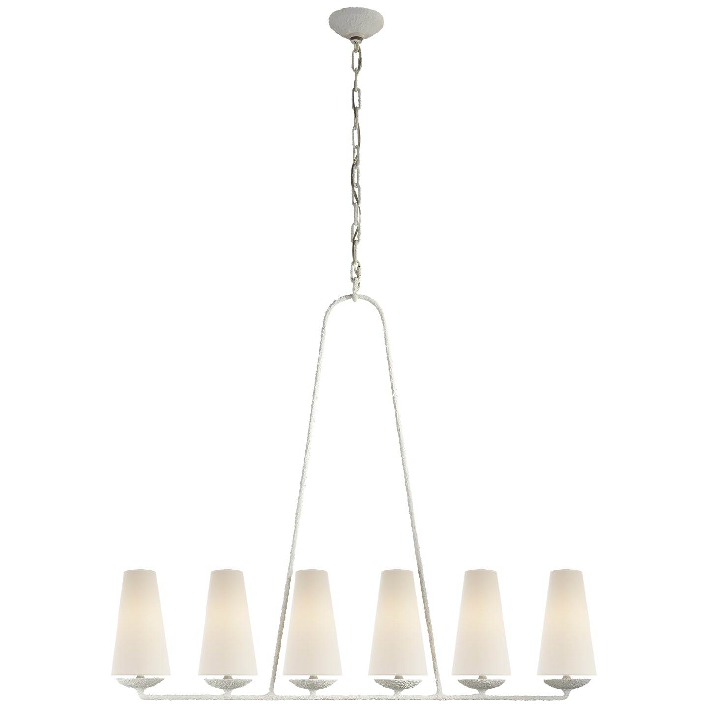 Visual Comfort Signature - ARN 5201PL-L - Six Light Chandelier - Fontaine - Plaster