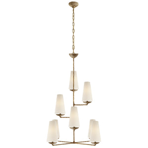 Visual Comfort Signature - ARN 5204GP-L - Eight Light Chandelier - Fontaine - Gilded Plaster