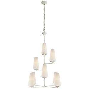 Visual Comfort Signature - ARN 5204PL-L - Eight Light Chandelier - Fontaine - Plaster