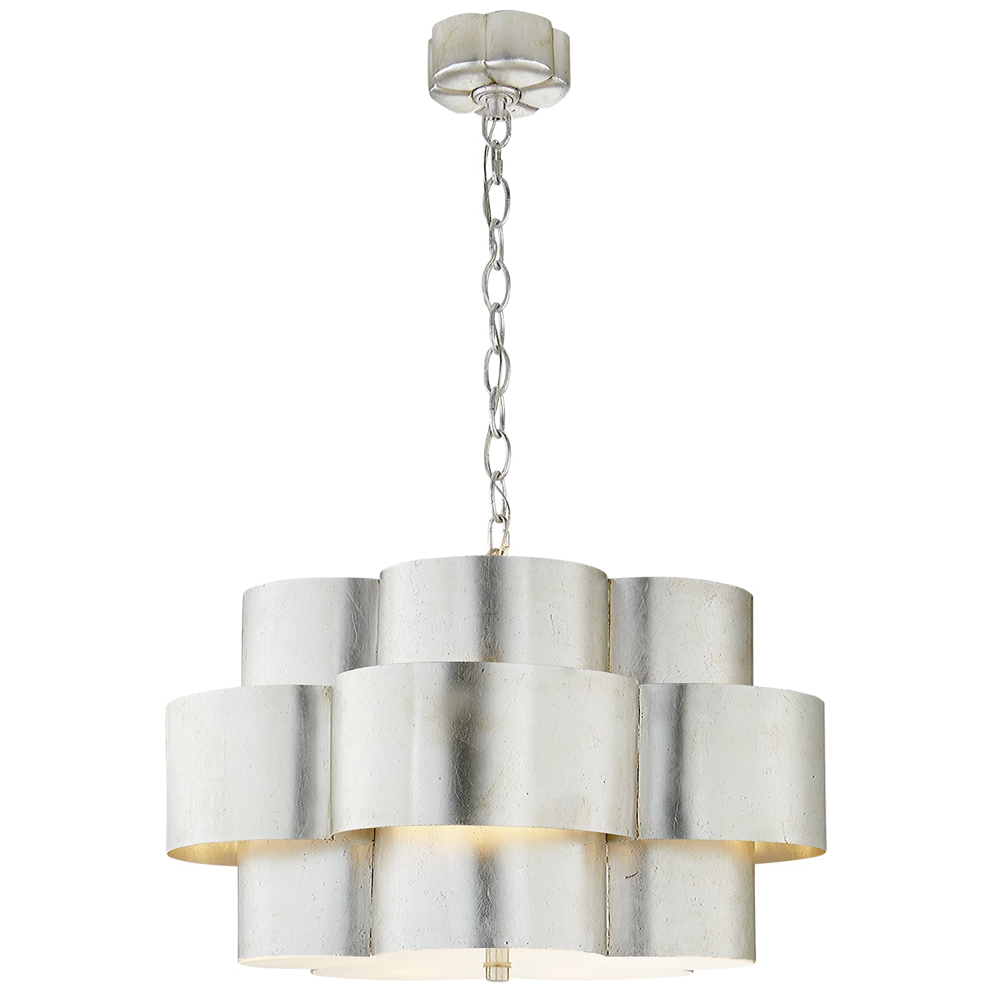 Visual Comfort Signature - ARN 5306BSL - Five Light Pendant - Arabelle - Burnished Silver Leaf