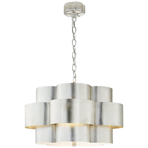 Visual Comfort Signature - ARN 5306BSL - Five Light Pendant - Arabelle - Burnished Silver Leaf