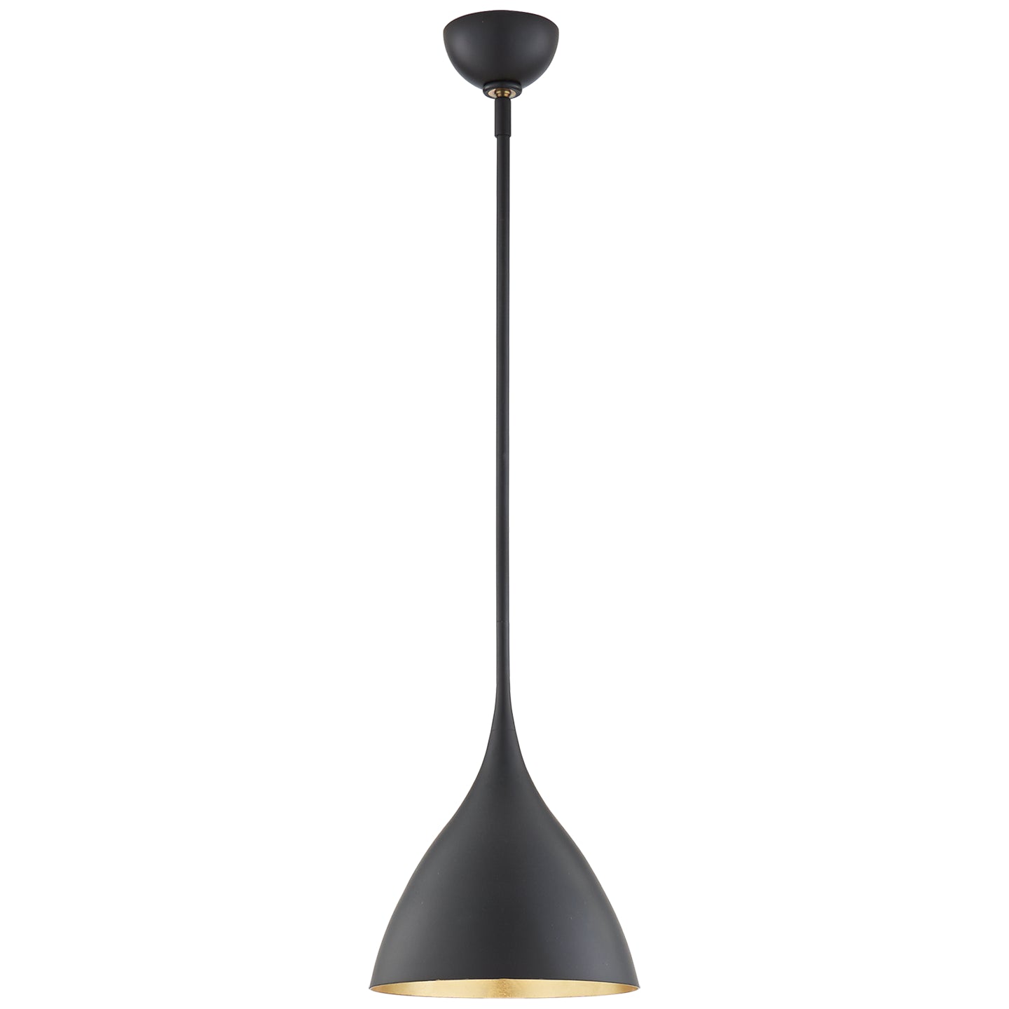 Visual Comfort Signature - ARN 5350MBK - One Light Pendant - Agnes - Matte Black