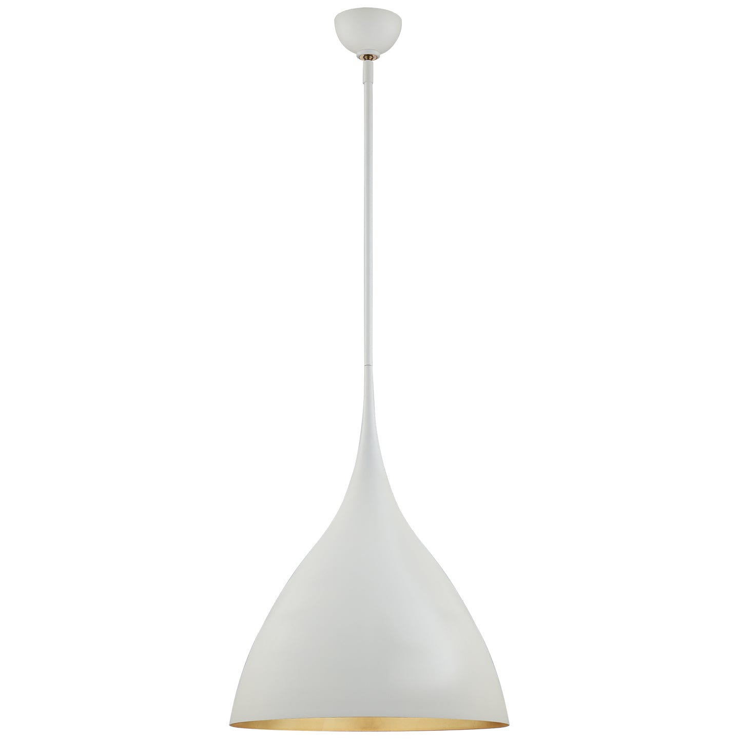 Visual Comfort Signature - ARN 5351PW - One Light Pendant - Agnes - Plaster White