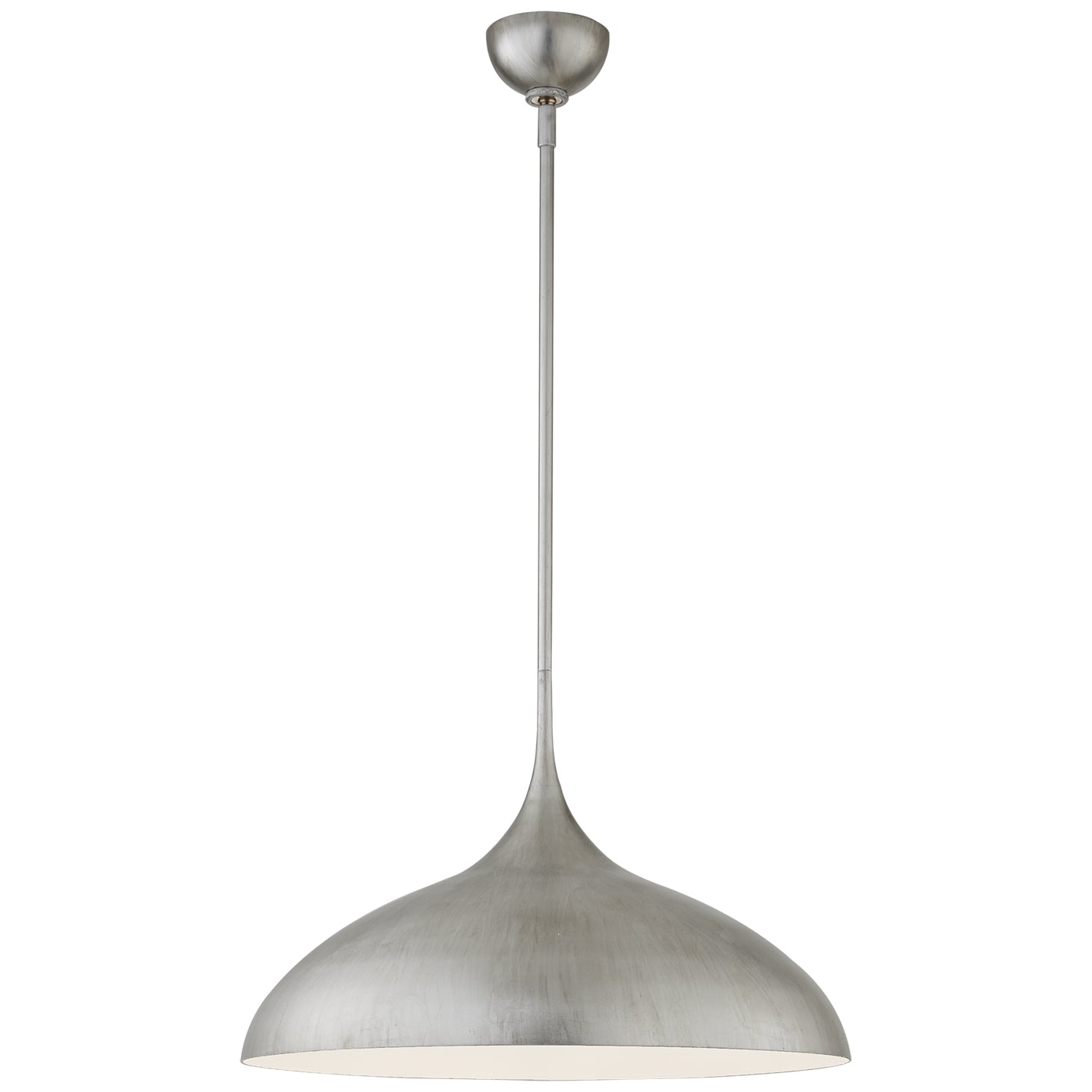 Visual Comfort Signature - ARN 5352BSL - One Light Pendant - Agnes - Burnished Silver Leaf