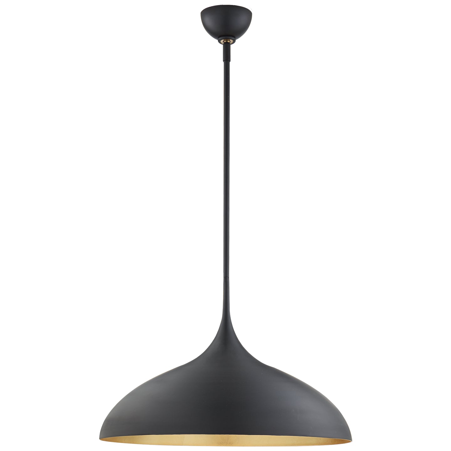 Visual Comfort Signature - ARN 5352MBK - One Light Pendant - Agnes - Matte Black