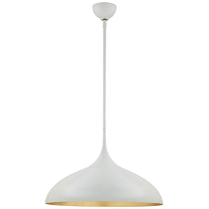 Visual Comfort Signature - ARN 5352PW - One Light Pendant - Agnes - Plaster White