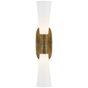 Visual Comfort Signature - KW 2048G-WG - Two Light Bath Sconce - Utopia - Gild