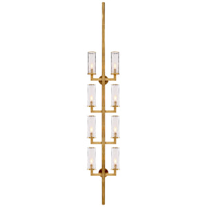 Visual Comfort Signature - KW 2204AB-CRG - Eight Light Wall Sconce - Liaison - Antique-Burnished Brass