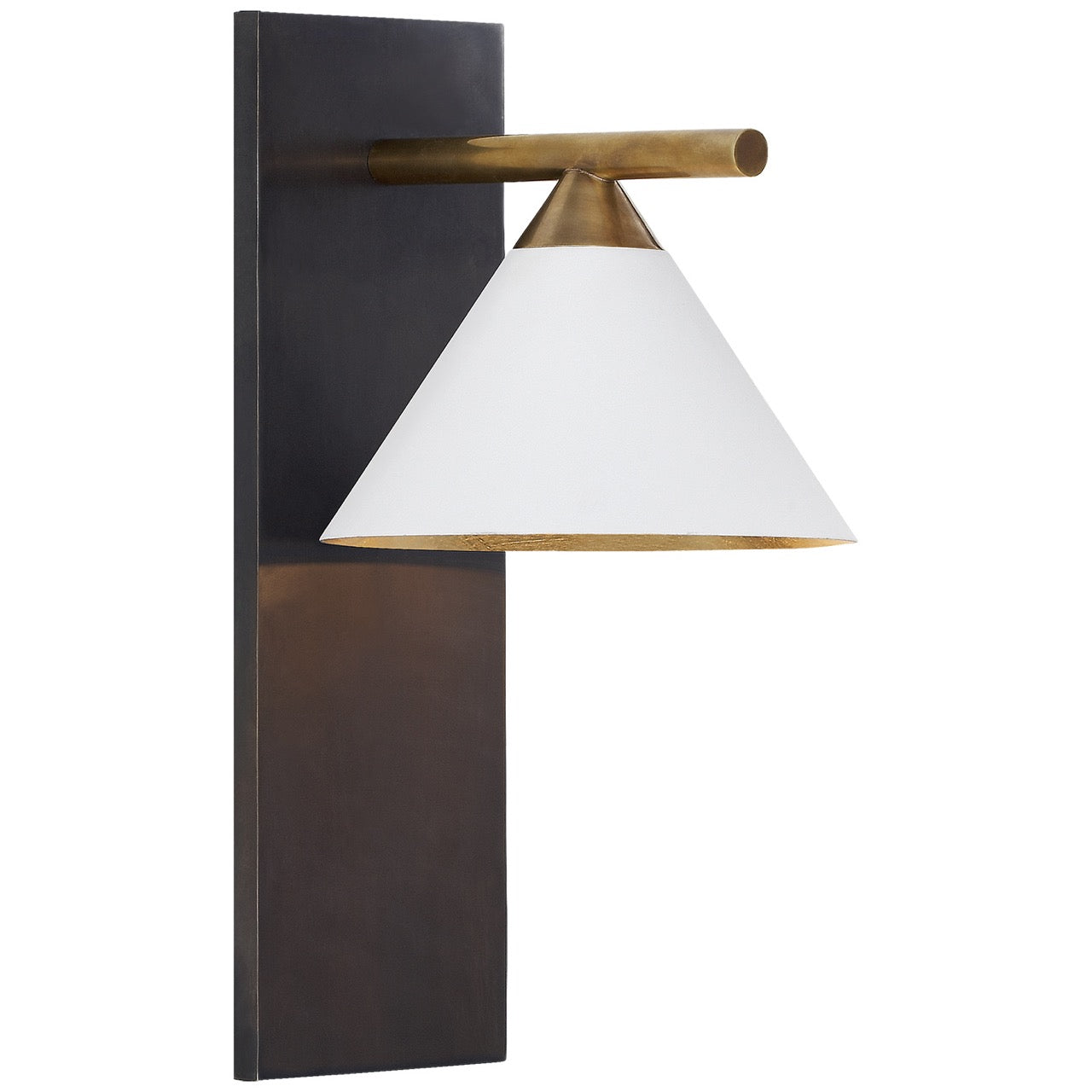 One Light Wall Sconce in Bronze from the Cleo collection