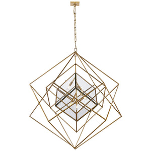 Visual Comfort Signature - KW 5022G-CG - Five Light Chandelier - Cubist - Gild