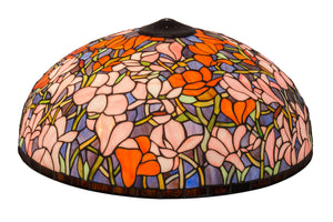 Meyda Tiffany - 10349 - Shade - Tiffany Magnolia - Purple/Blue Pink Orange Pbagwr