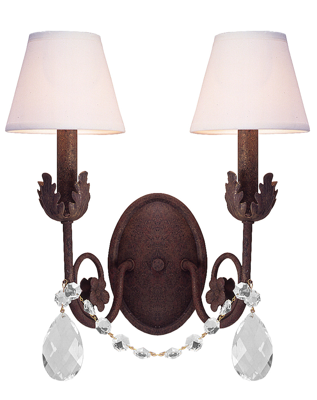 Meyda Tiffany - 117352 - Two Light Wall Sconce - Antonia - Rusty Nail