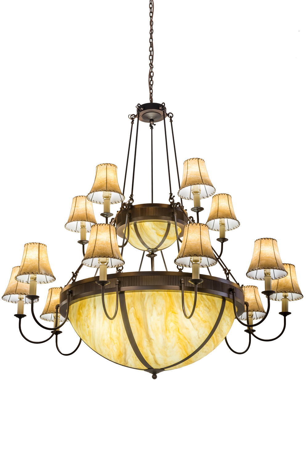 Meyda Tiffany - 170103 - 24 Light Chandelier - Commerce - Mahogany Bronze