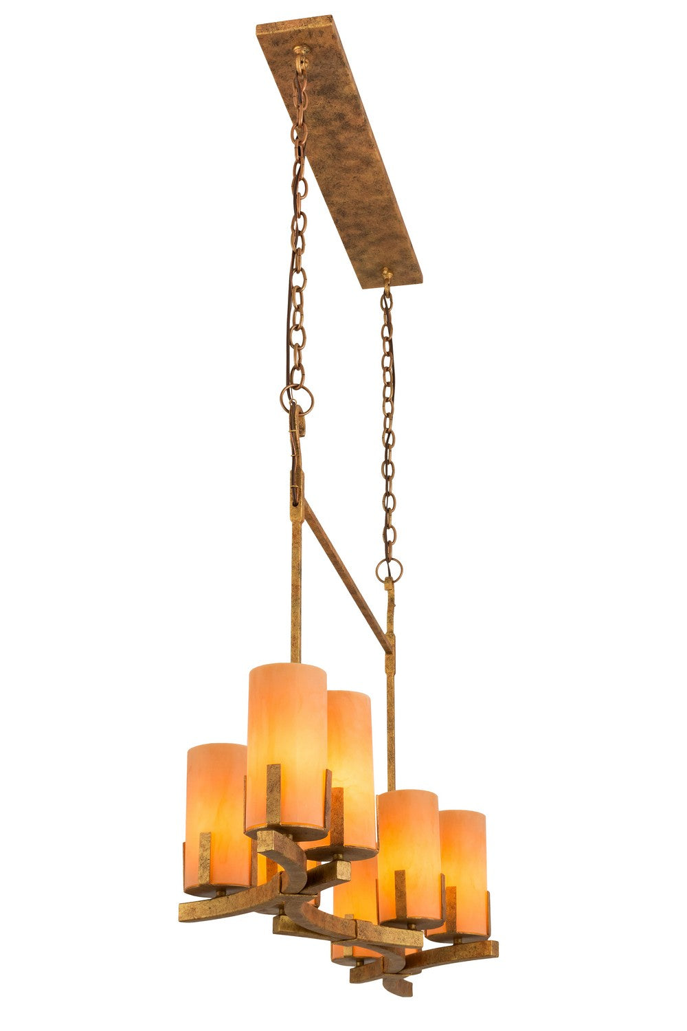 Meyda Tiffany - 170139 - Eight Light Oblong Pendant - Cero - Autumn Leaf