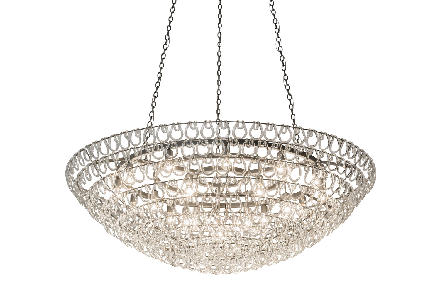 Meyda Tiffany - 174096 - 21 Light Pendant - Lucy - Pewter