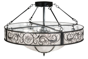 Meyda Tiffany - 175031 - 13 Light Inverted Pendant - Toulouse - Charcoal Grey