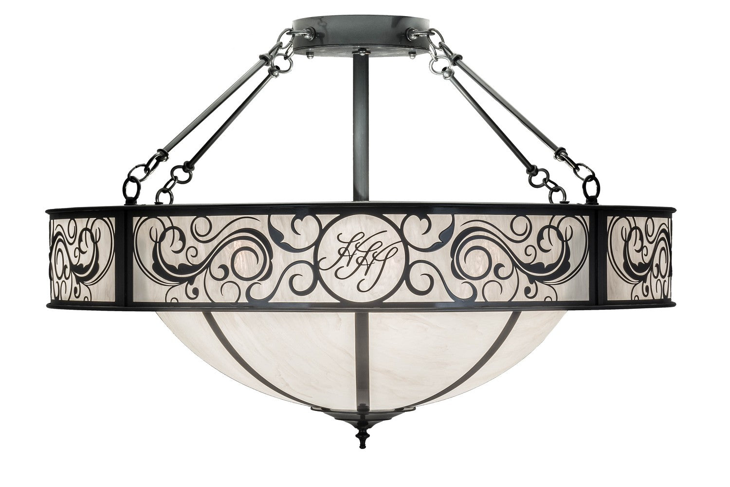 Meyda Tiffany - 175031 - 13 Light Inverted Pendant - Toulouse - Charcoal Grey