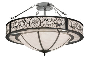 Meyda Tiffany - 175031 - 13 Light Inverted Pendant - Toulouse - Charcoal Grey