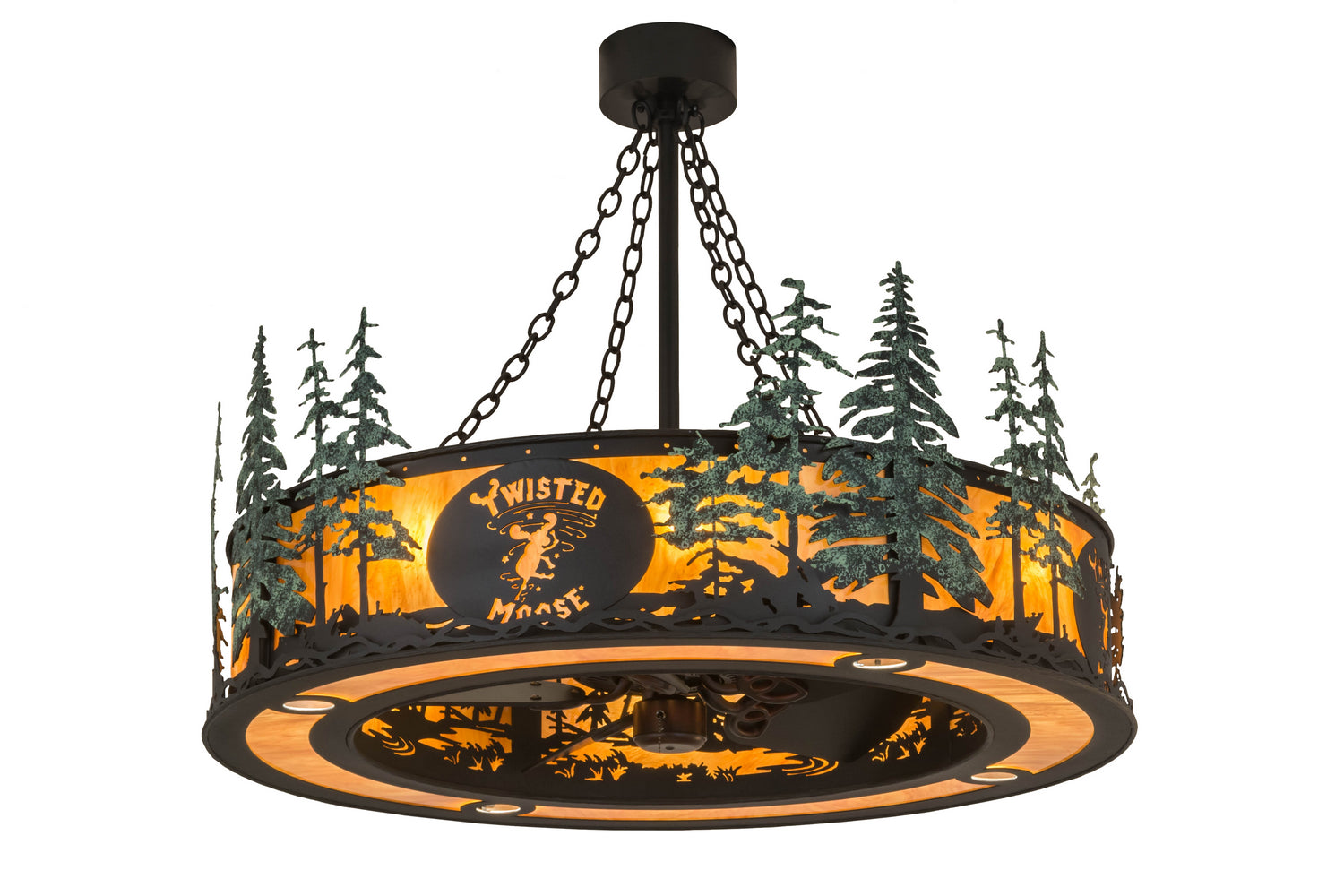 Meyda Tiffany - 175694 - 12 Light Chandel-Air - Personalized - Black Metal