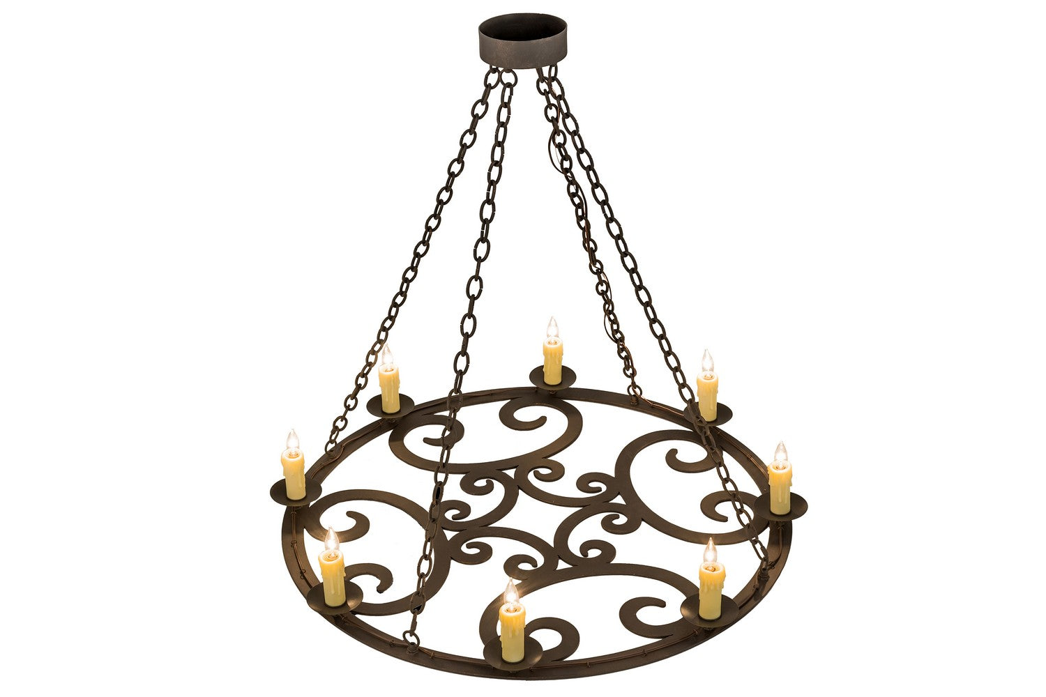 Meyda Tiffany - 175708 - Eight Light Chandelier - Ashley - Gilded Tobacco