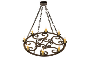 Meyda Tiffany - 175708 - Eight Light Chandelier - Ashley - Gilded Tobacco