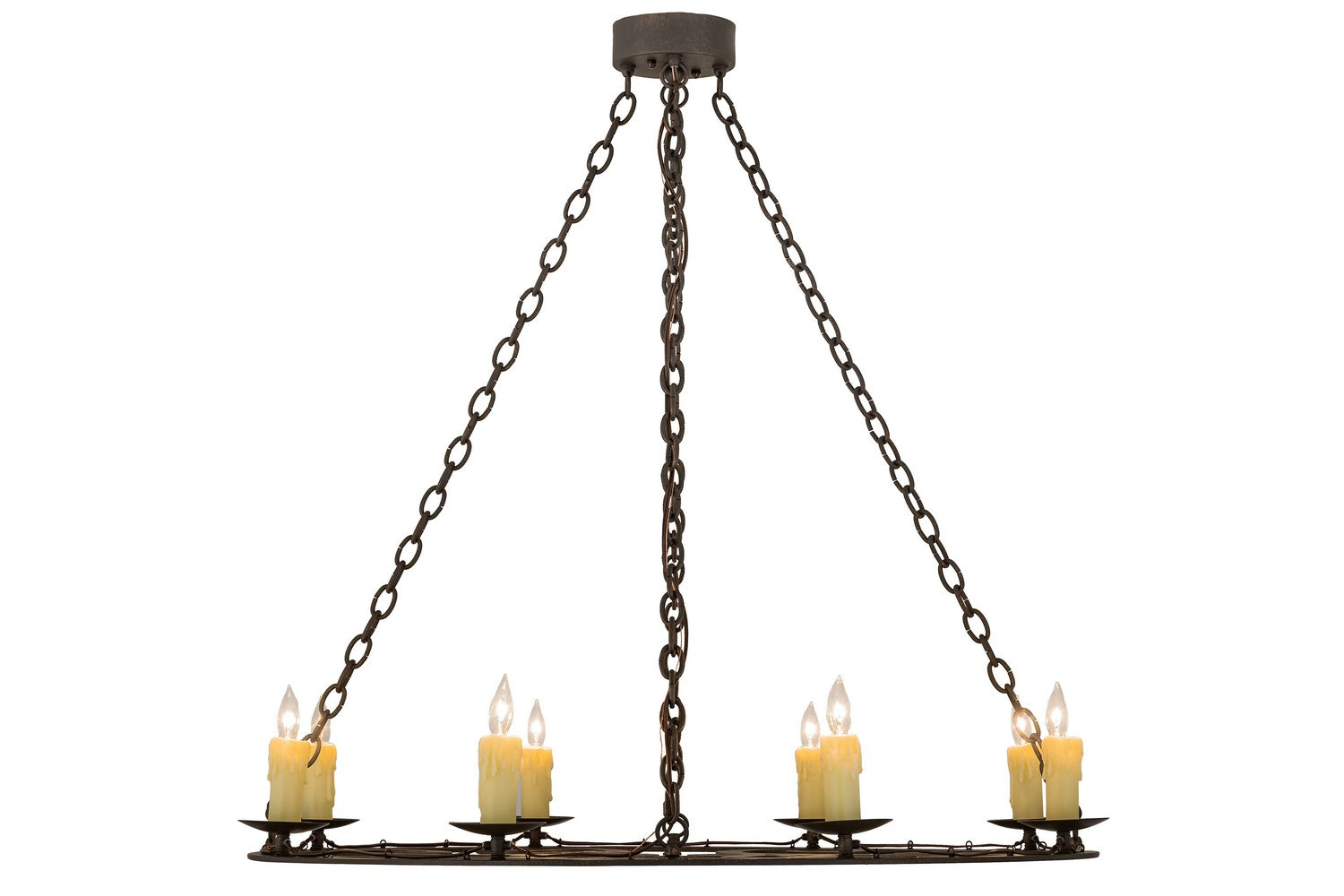 Meyda Tiffany - 175708 - Eight Light Chandelier - Ashley - Gilded Tobacco