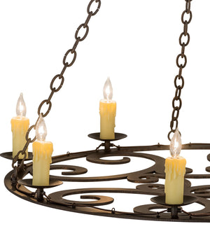 Meyda Tiffany - 175708 - Eight Light Chandelier - Ashley - Gilded Tobacco