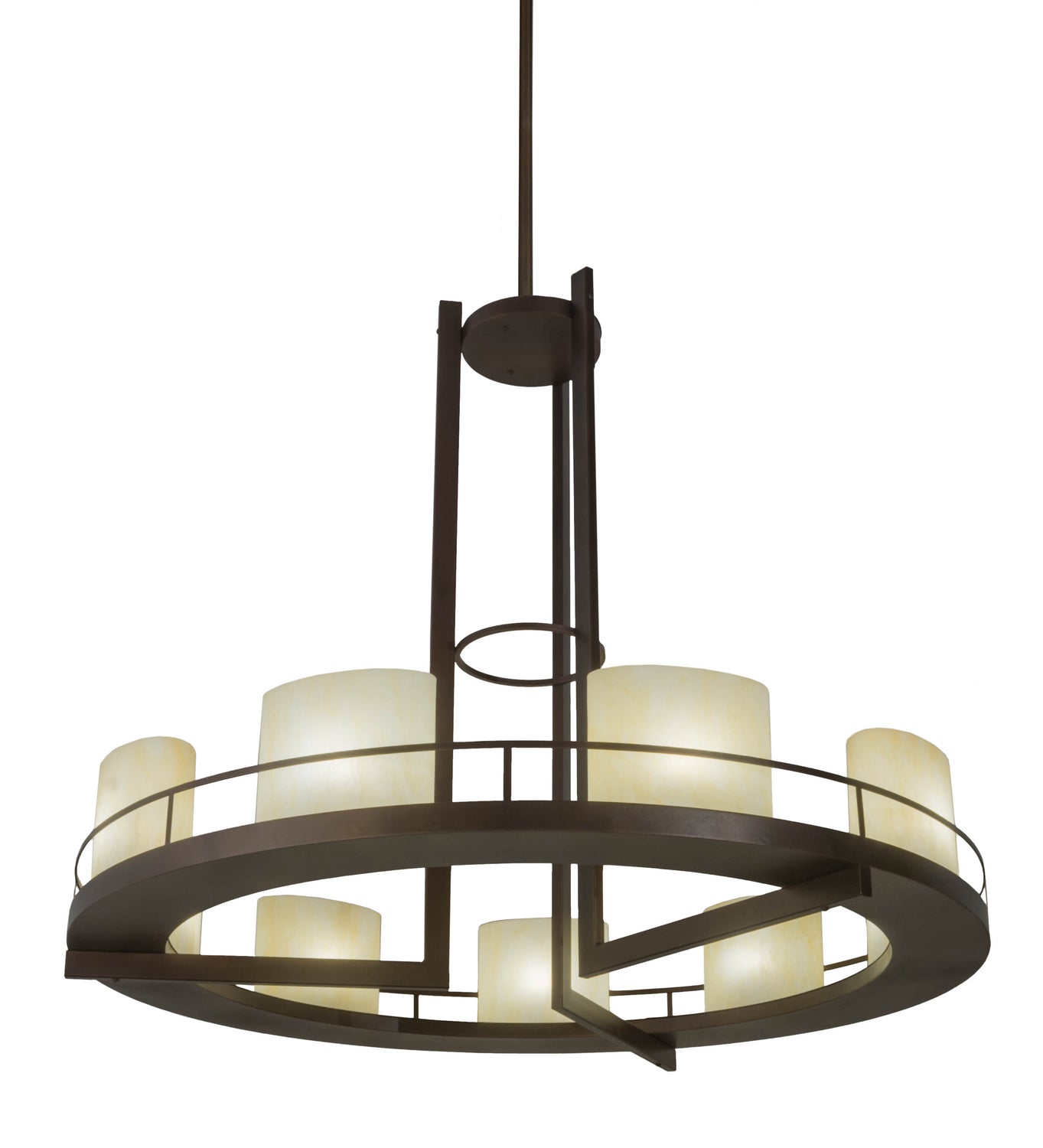 Meyda Tiffany - 176957 - Nine Light Chandelier - Loxley - Mahogany Bronze