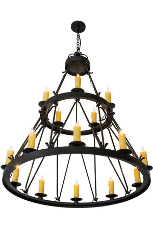 Meyda Tiffany - 178008 - 15 Light Chandelier - Lakeshore - Black Metal,Wrought Iron