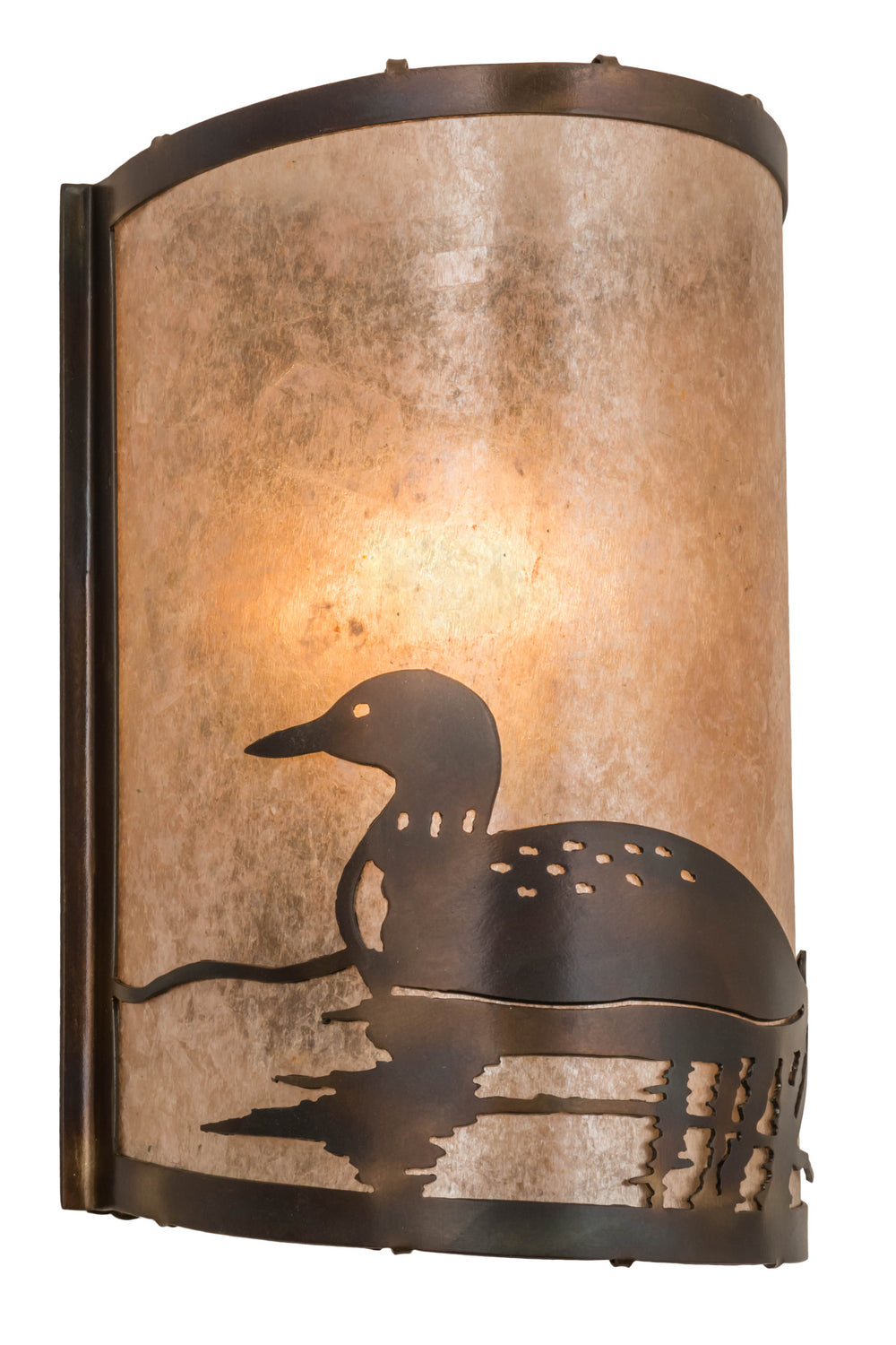 Meyda Tiffany - 178371 - One Light Wall Sconce - Loon - Dark Burnished Antique Copper